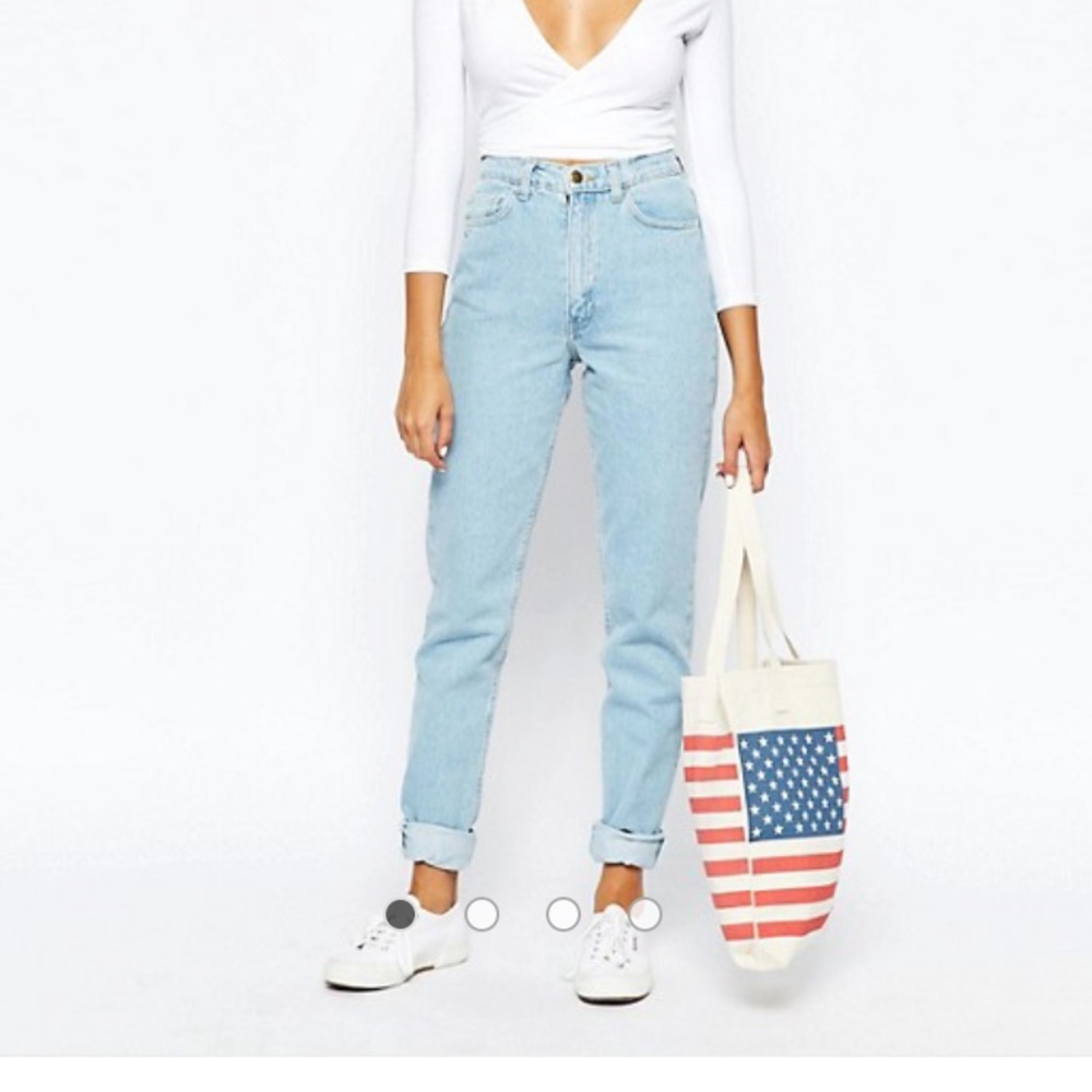American Apparel Original mom jean high waisted